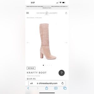 Chinese Laundry Krafty Boots, Size 7.5